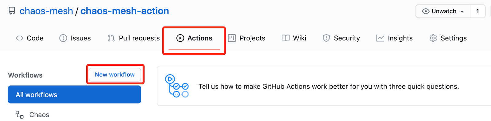 Creating a new GitHub workflow